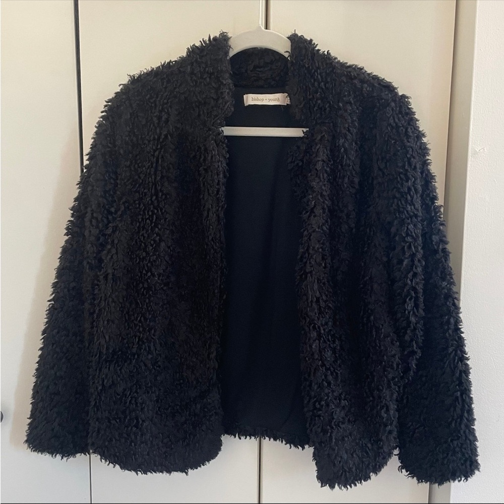 COPY - Bishop + Young Black Faux Fur Coat